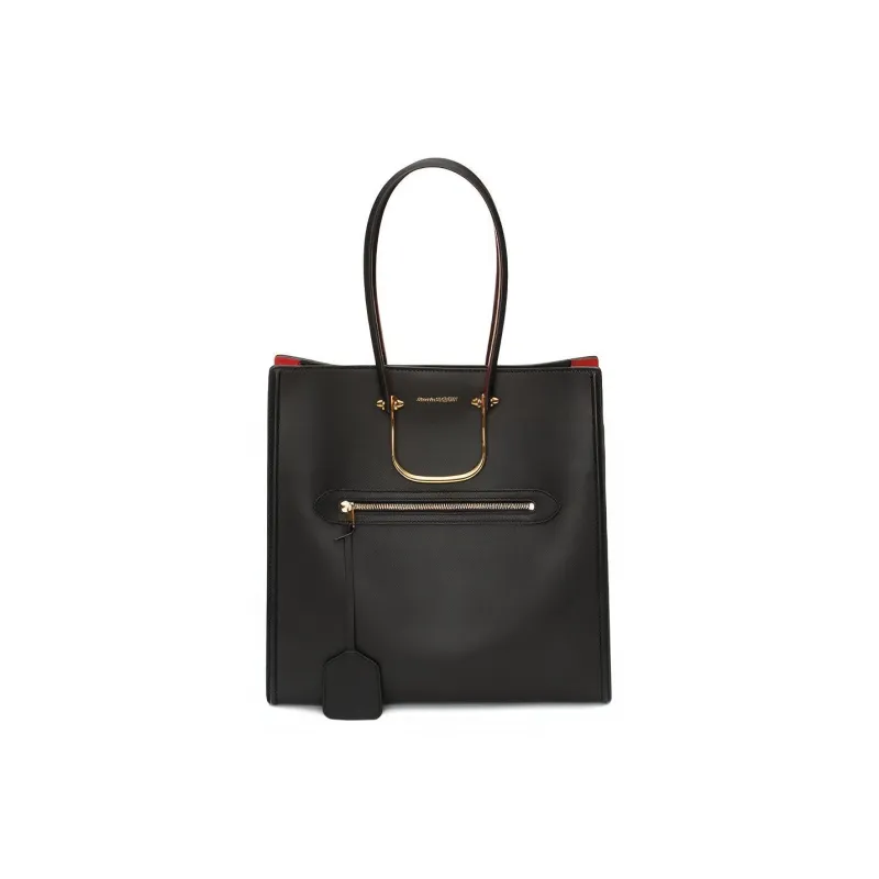 Alexander McQueen The Tall Story Handbag Black/Red-0