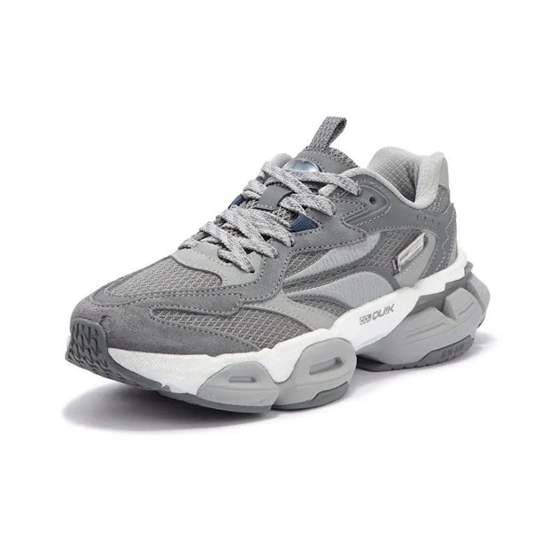 361° Spiritual Gaze PRO Anti-Slip Wear-Resistant Low-Top Casual Shoes Women's Recycling Gray-1