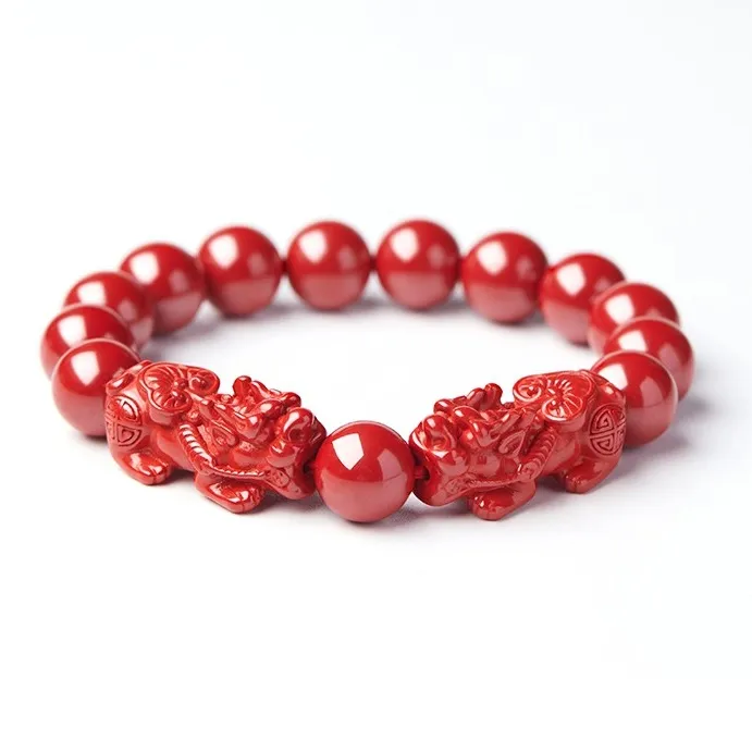 Sweet Kisses Reconstructed Cinnabar Bracelets Unisex-7