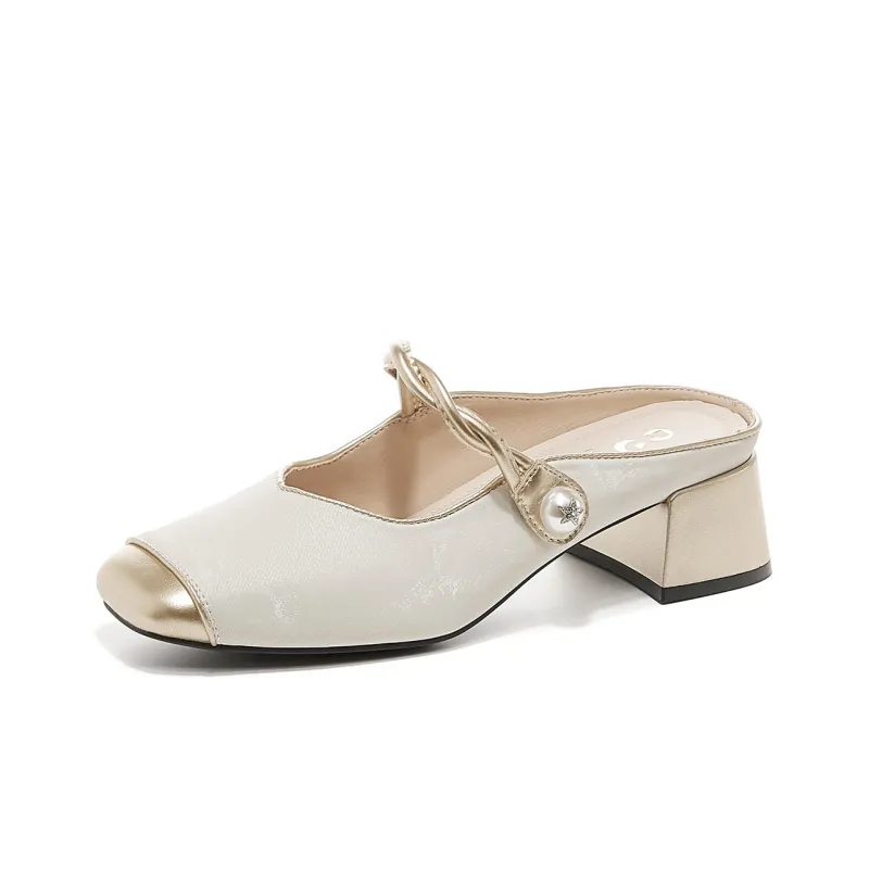 JOSINY Stitching Slip Resistant Wrap toe Slippers Women's-10
