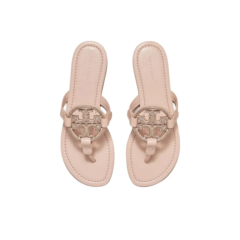 TORY BURCH Miller Flip Flops Women's Pink-3