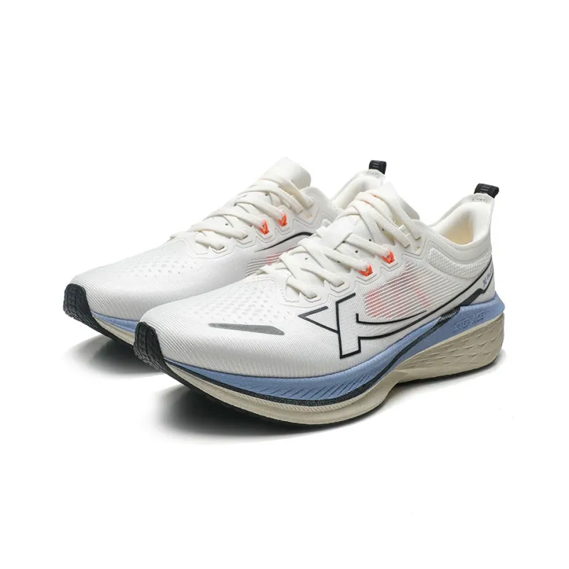 XTEP Five point Speed 2.0 Cushioning Anti Slip And Wear Resistant Low Top Running Shoes Men's White Black Blue-2