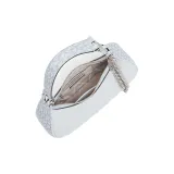 MICHAEL KORS Piper Cow Leather Patchwork With Artificial Leather Shoulder Bag Small Size Women's Light Blue