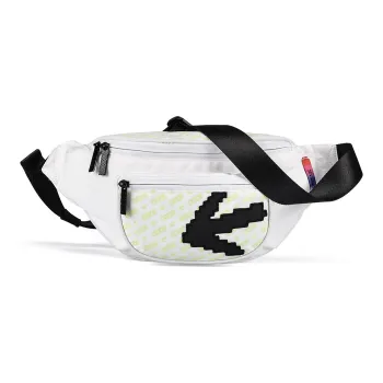 COEXISTENCE Polyester Crossbody Bag, Fanny Pack, Sling Bag Regular Unisex White