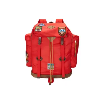 Polo Ralph Lauren Suede Backpack Men's Red