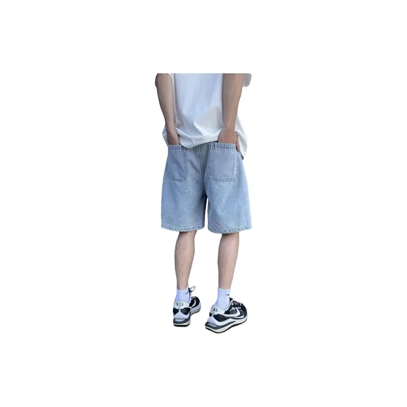 JOSEPH ABBOUD Denim Shorts Unisex Light Blue-1
