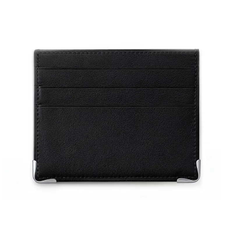 CARTIER Must De Cartier Cow Leather Card Holder Women's Black-1