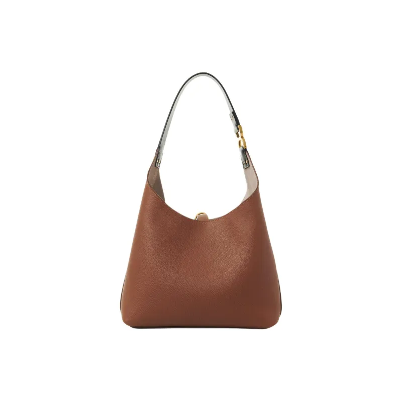 Chloe Marcie Grained Calfskin Handbag Shoulder Bag Women's Tan-2
