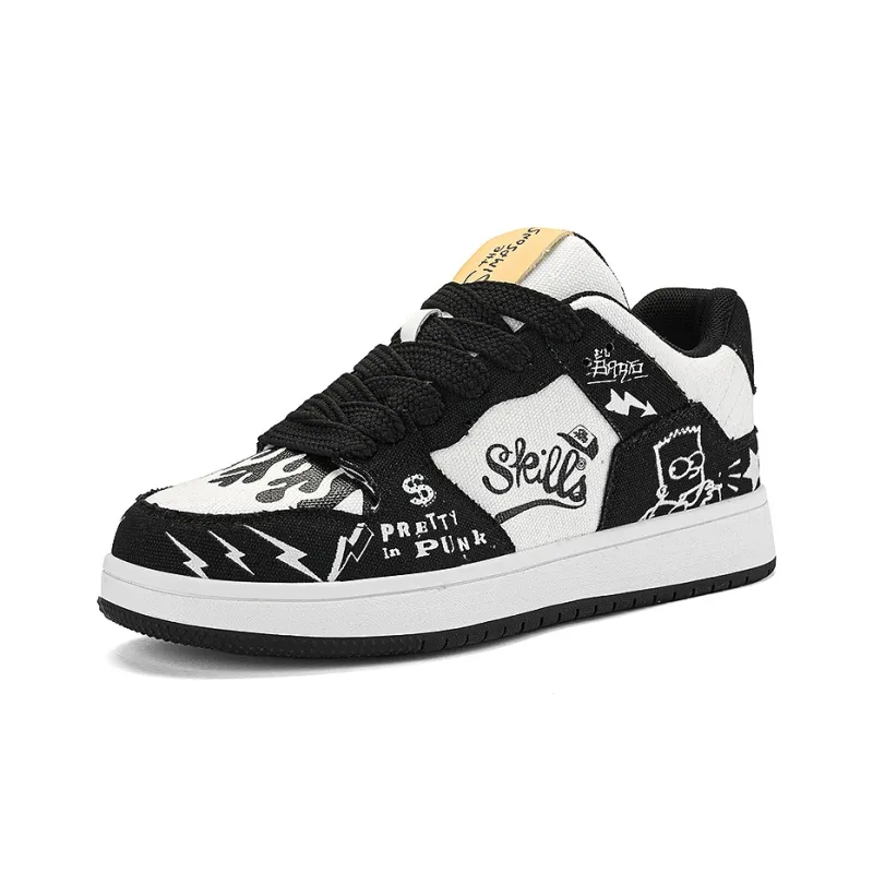 The Simpsons Low Top Skateboard Shoes Unisex-24
