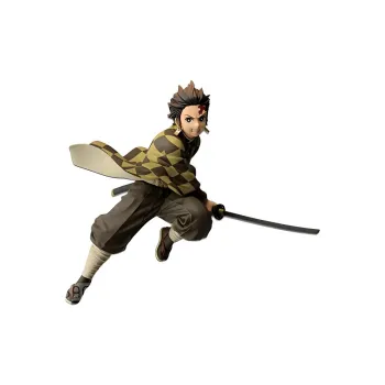 BANPRESTO Kimetsu No Yaiba Vibration Stars Tanjiro Kamado Version A Figure Brown