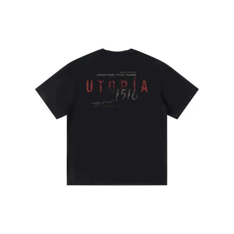 AWAKEN THE ROSE T Shirt Unisex Black-1