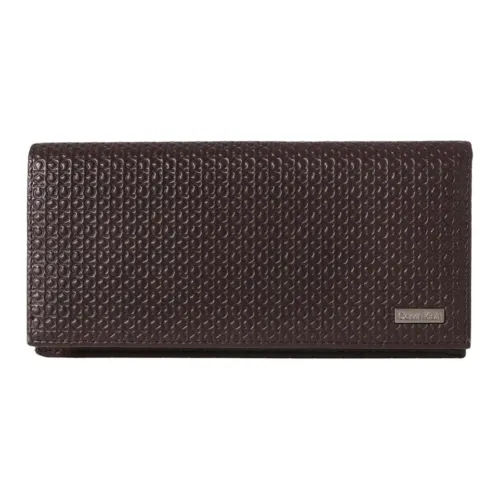 CALVIN KLEIN Genuine Leather Wallet Men's Brown