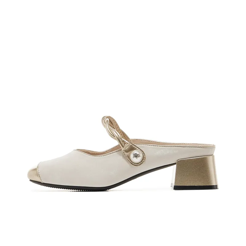 JOSINY Stitching Slip Resistant Wrap toe Slippers Women's-9