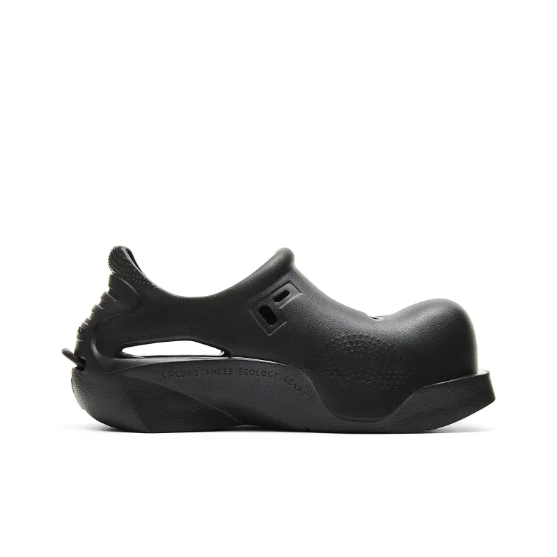 PEAK Taichi Doodle Shoes Clogs Women's All Black-1