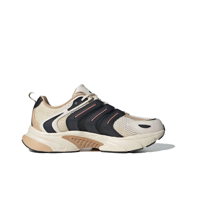 Adidas Anti Slip And Wear Resistant Breathable Low Top Casual Running Shoes Unisex Beige Black-1
