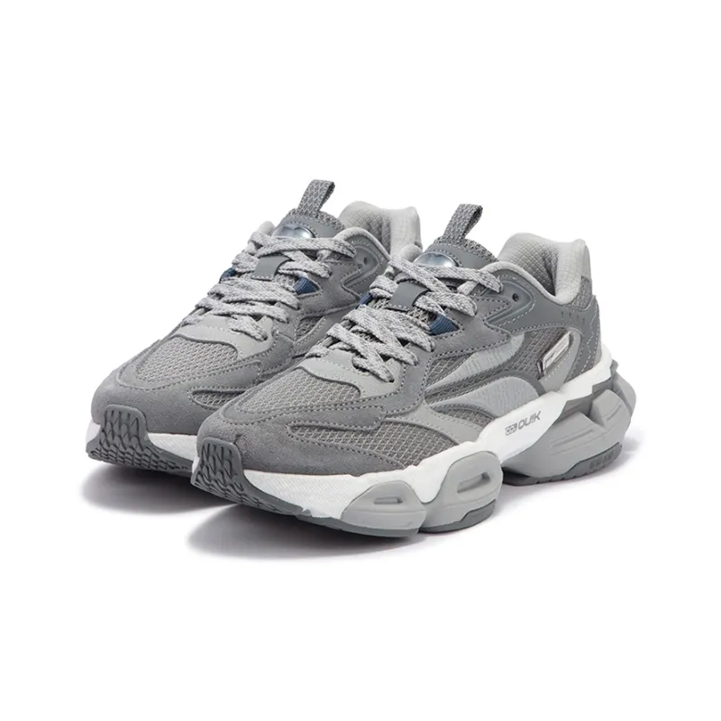 361° Spiritual Gaze PRO Anti-Slip Wear-Resistant Low-Top Casual Shoes Women's Recycling Gray-2