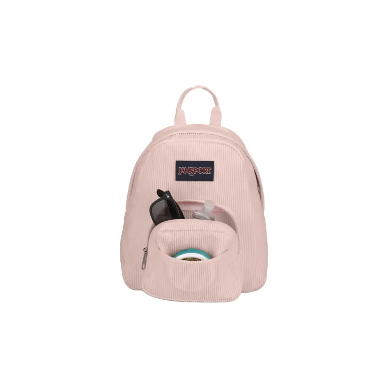 JanSport Recyclable Polyester Backpack Mini Women's Misty Rose Corduroy-1