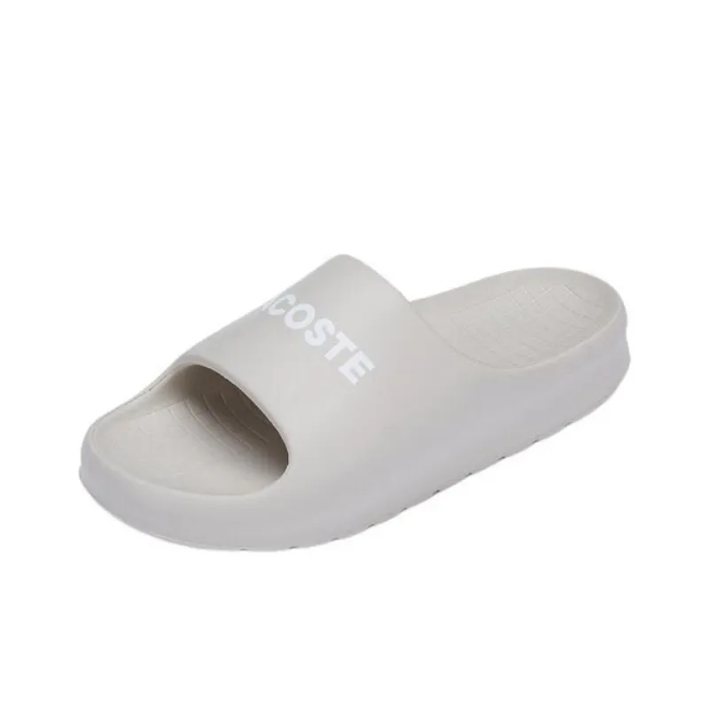 LACOSTE Slide Slippers Men's Ecru-1