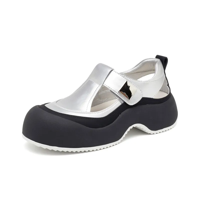 OULISASI Beach Sandals Women's Gold/Silver/Yellow-6