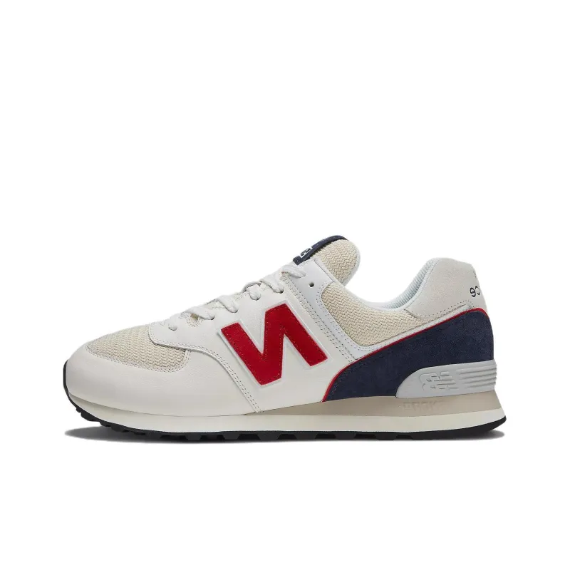 New Balance 574 White Red Navy-0