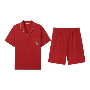 AUTUMNDEER Pajama Set Women's Tomato Red