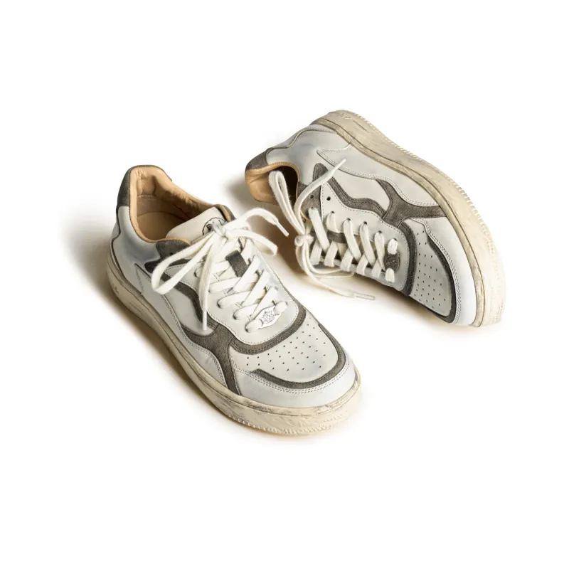 PIPG Slip Resistant Shock Absorbers With Abrasion Resistant Properties Low Top Skateboard Shoes Men's Gray White-3
