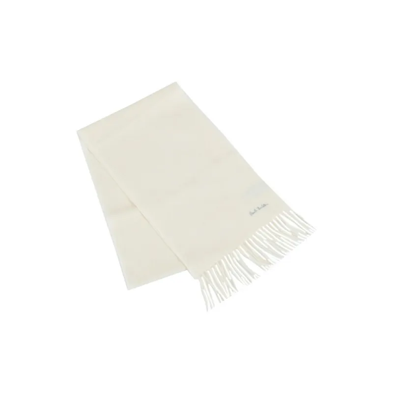 Paul Smith Wool Scarves Unisex Beige-1