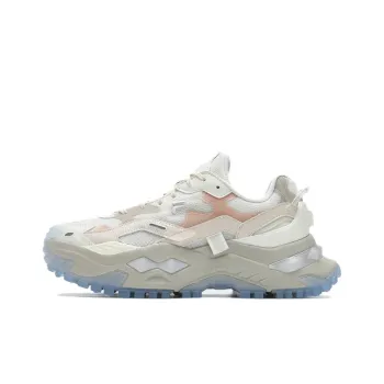 FILA FUSION BIANCO Anti Slip Wear Resistant Low Top Running Shoes Women's White Pink