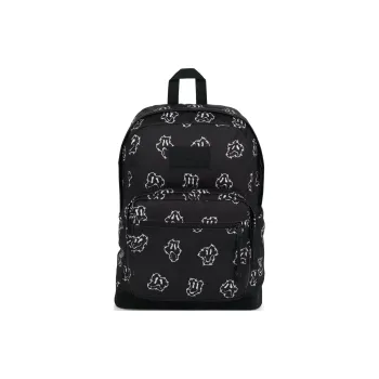 JanSport Suede Backpack Unisex Black & White