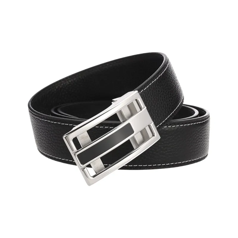 CARTELO Top Grain Cow Leather Belts Men's Width 3.5CM-1