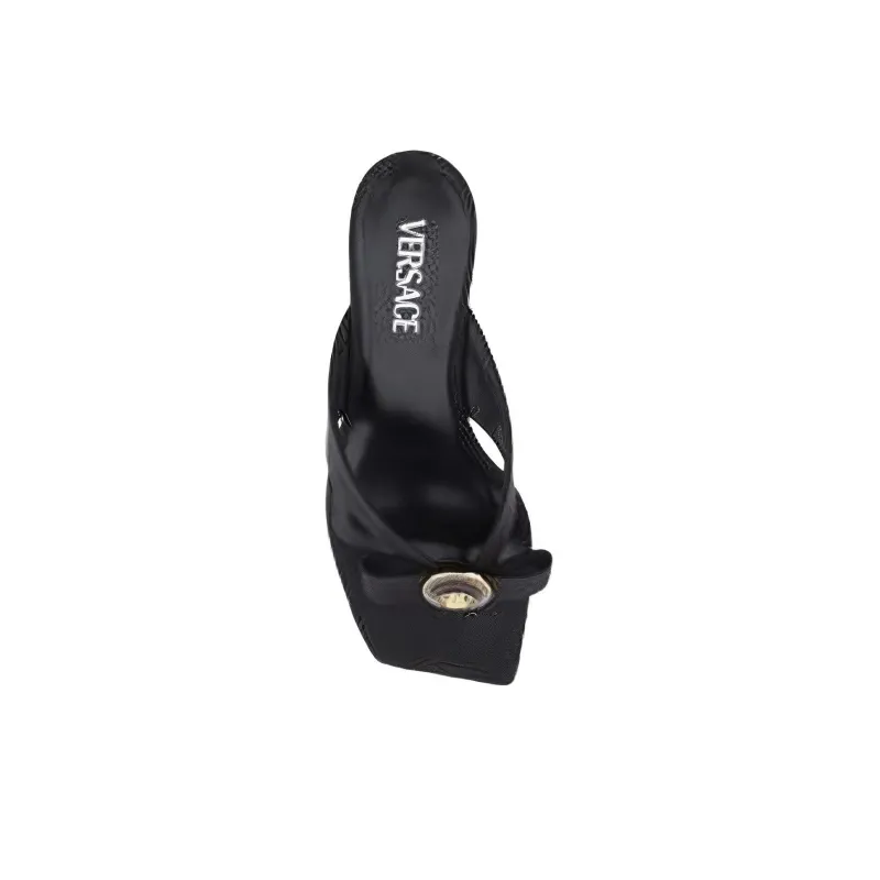 VERSACE Bow Detailed Heeled Sandals Women's-3