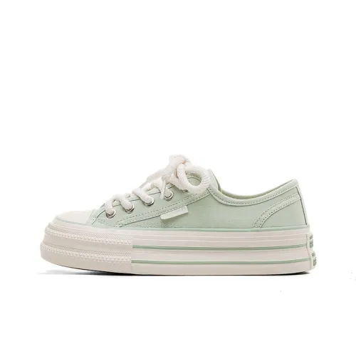 RENBEN Canvas Shoes Women's Low-Top White