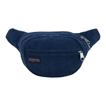 JanSport Recycled Polyester Fanny Pack Unisex Marine Blue Corduroy