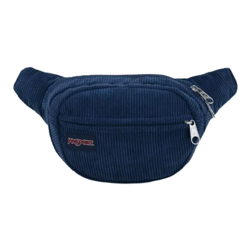 JanSport Recycled Polyester Fanny Pack Unisex Marine Blue Corduroy-0