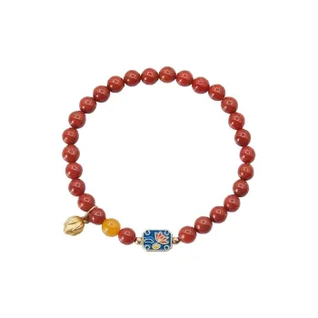 GOLDFISH ALLEY South Red Agate Fine Jade Bracelets Women's