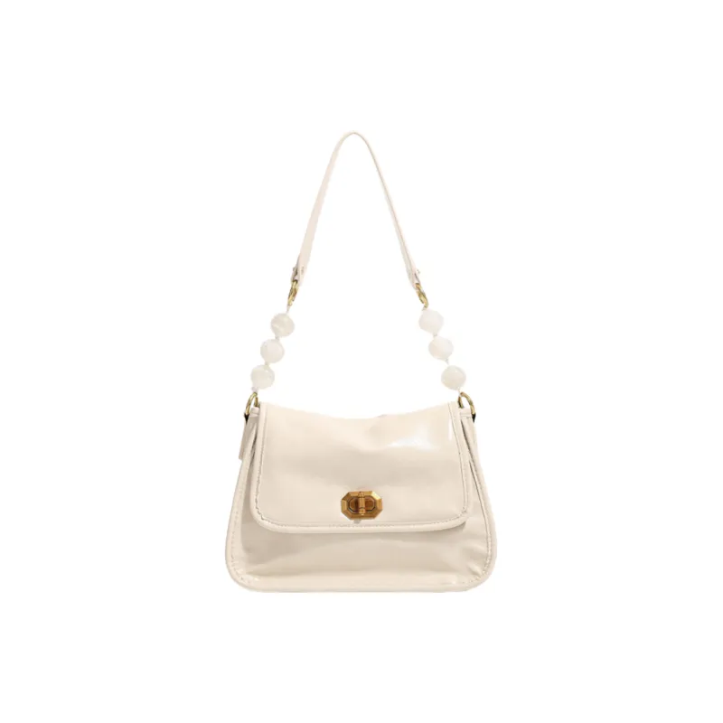 DALO PU Handbag, Shoulder Bag, Crossbody Bag Women's Classic Black/Ivory-8