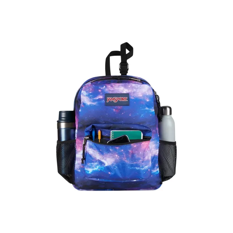 JanSport Polyester Backpack Unisex Blue Purple-4