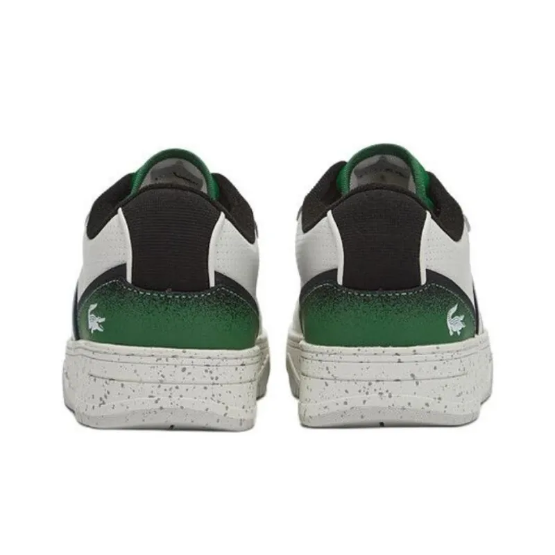 LACOSTE L001 Low-Top Skateboard Shoes Men's White Green-3