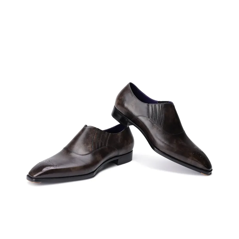 Kitamachi Long Whale Sucking River Lazyman Dress Shoes Men's-12