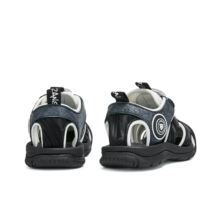 TARANIS Beach Sandals Men Black/White/Gray-1
