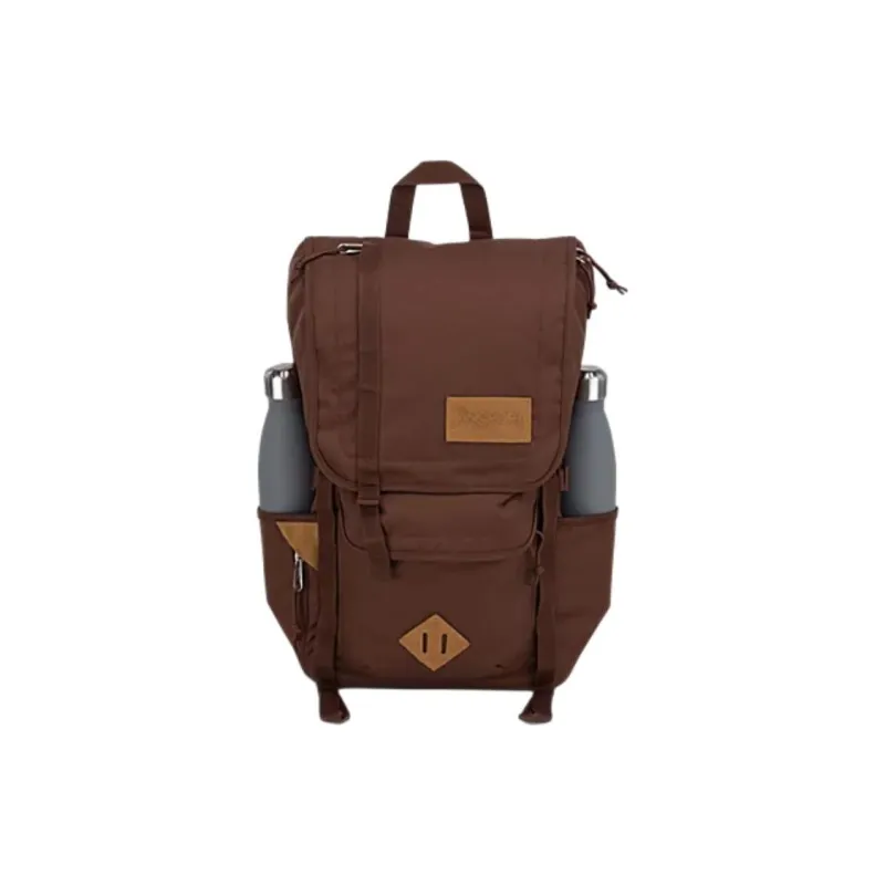 JanSport Recycled Polyester Backpack Regular Unisex Dark Brown-1