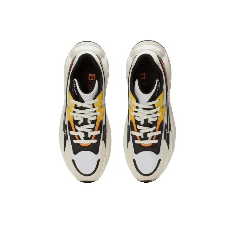 BALMAIN Run Row Embossed logo Trainers-4