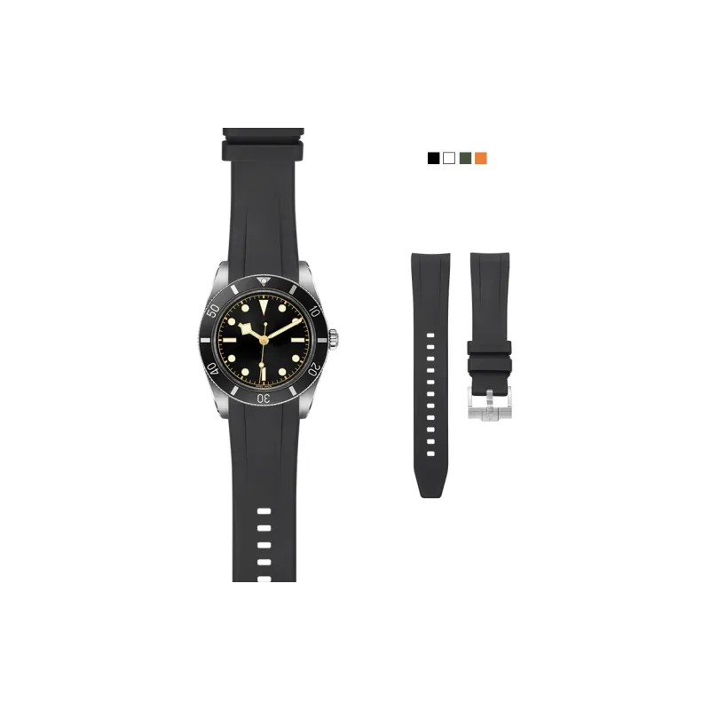 VAGENARI Rubber Strap Compatibility With Emperor Sailing Emerald Bay 54mm 37mm M79000N Buckle Style Watch Band Unisex-1