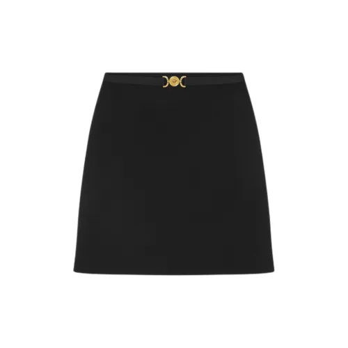 VERSACE Casual Short Skirts Women's Black