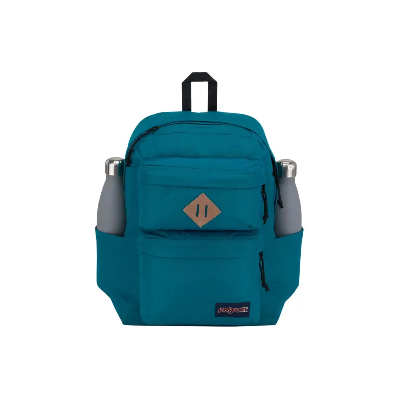 JanSport Nylon Backpack Unisex Deep Lake Blue-4