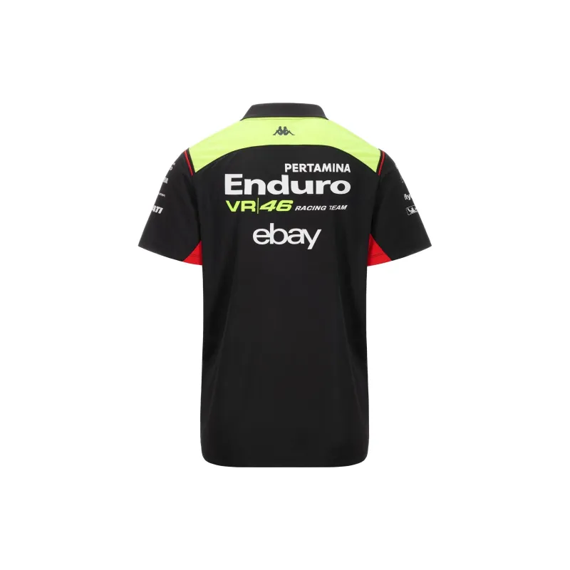 Kappa x VR46 LIANMINGKUAN Polo Shirt Men's Black-1