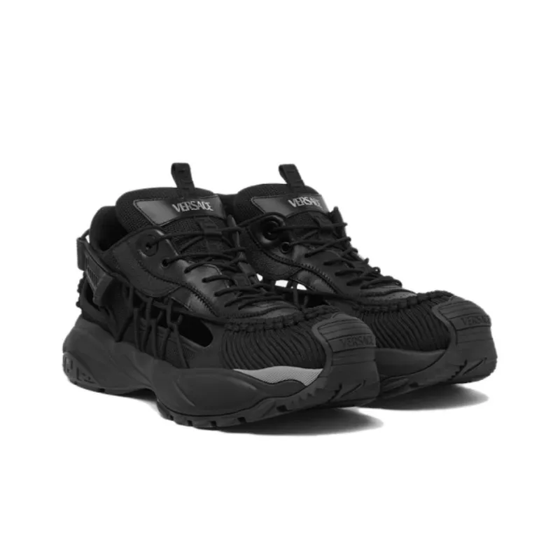 VERSACE Mercury Low Top Casual Shoes Men's Black-2