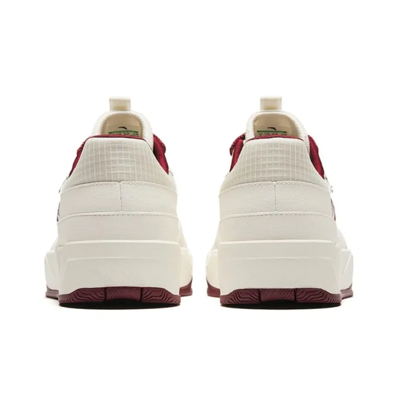 Anta C37 Height Increasing Lightweight Low-Top Skateboard Shoes Men's White Red-3