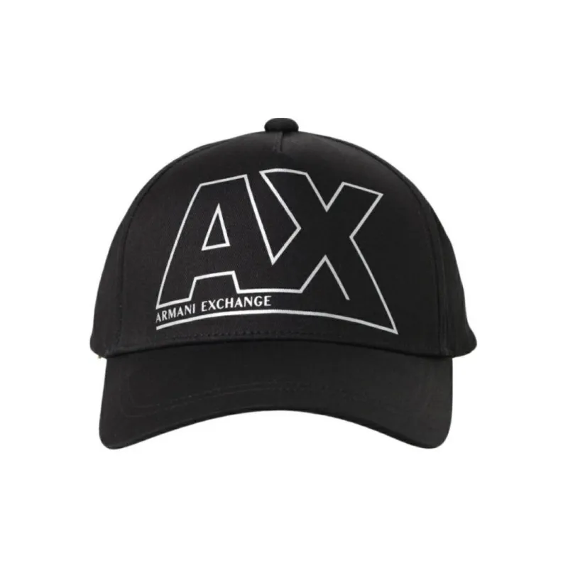 ARMANI EXCHANGE Cotton Baseball Caps Men's Black-1