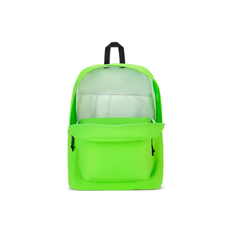 JanSport Recycled Polyester Backpack Unisex Lime Gray Neon Light-4